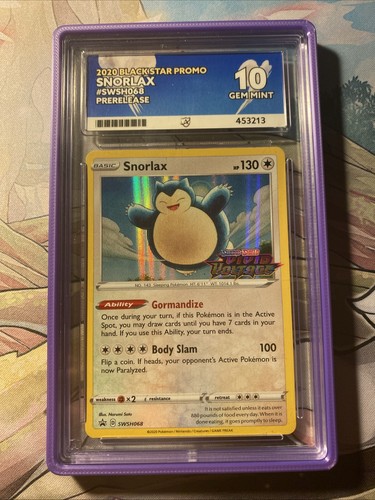 Snorlax graded ACE 10 for sale on eBay