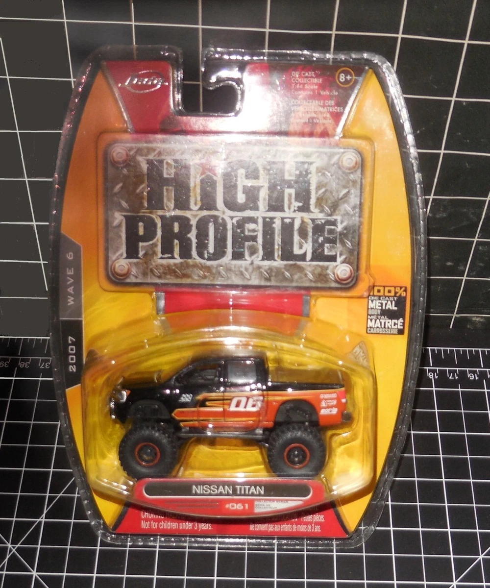 Camion Miniature Nissan Titan 2006 Graveyard Shifters Orange 1:64 - Jada Metals Diecast - Neuf