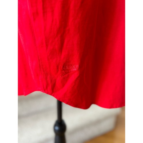 Vintage Speedo Red & Navy Stripe Hooded Swimsuit Cover-up Dress - Picture 6 of 10