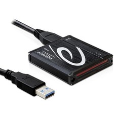 DeLock 91704, All-in-One Kartenleser USB 3.0 (bis zu SuperSpeed USB 5 Gbps, Unte