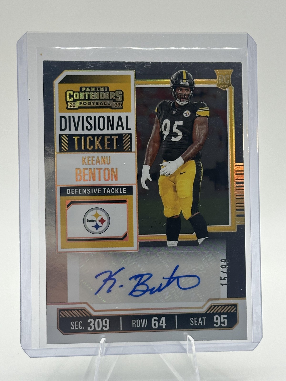 Keeanu Benton Panini Contenders #196 Divisional Ticket