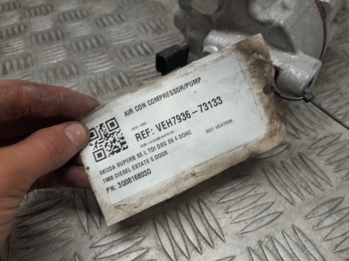 SKODA SUPERB TDI DSG AIR CON COMPRESSOR/PUMP 2.0 DIESEL 3Q0816803D 2015-2022 - Picture 14 of 14