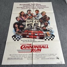 The Cannonball Run 1981 Original One Sheet Movie Poster Folded Vintage
