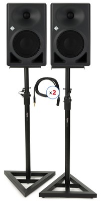 Neumann KH 120 II DSP Powered Studio Monitor Pair with Stands and Cables -