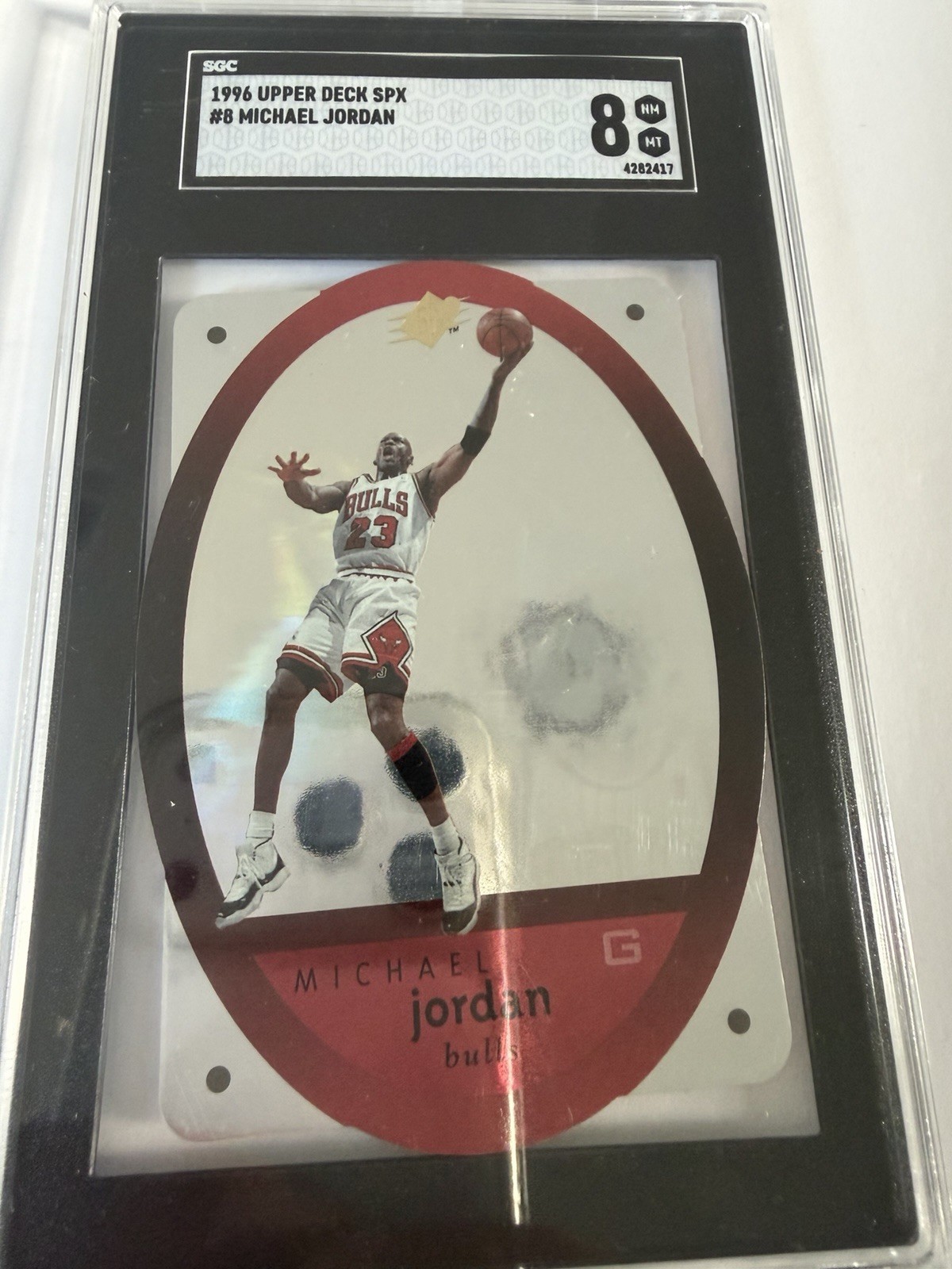 1996 Upper Deck Spx Gold #8 Michael Jordan Chicago Bulls HOF SGC 8 NM-MT