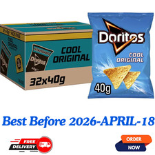 Doritos Cool Original Tortilla Chips 32x40g Best Before 18/04/2026 UK