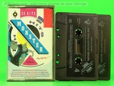 VARIOUS ARTISTS MONSTER HITS 2 x CASSETTE  1989  132 20 Track Audio Cassett