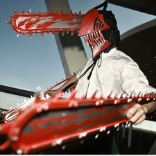 Anime Chainsaw Man Denji A Pair Of Hand Saws Cosplay Prop Weapon ABS Halloween