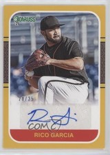 2021 Panini Donruss Retro 1987 Signatures Gold 20/25 Rico Garcia Auto 0b5