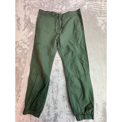 Carhartt WIP Marshall Jogger Green Cotton Ripstop Cargo Pants Mens Large L
