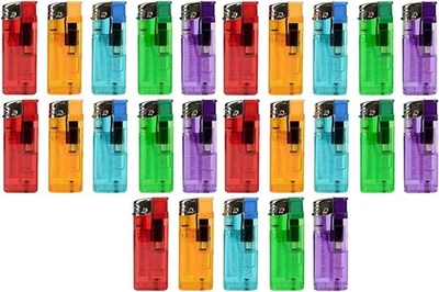 MAGNUM Electronic Flame Adjustable Lighters – Assorted Colours Multi pack