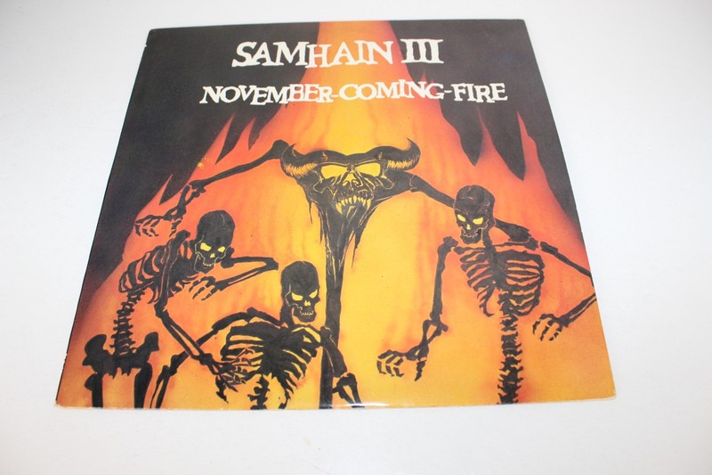 Samhain III - Novemer Coming Fire LP - 3rd Press Translucent PL9-09 -- 1988 LN