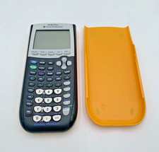 Texas Instruments Ti-84 Plus Graphing Calculator Yellow With Cover Good