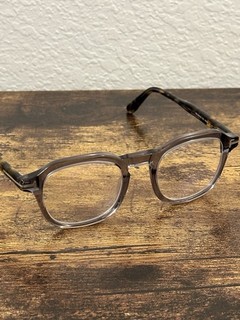Tom Ford TF5896 B Gray Round Full Rim Plastic Eyeglasses Frames 49 22 145