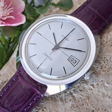 Serviced 1971 Timex West Germany Electric Mens Vintage Watch New Strap VERY RARE