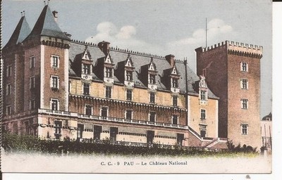 Old postcard 64 PAU Le Château National