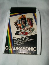 LIVE AND LET DIE SOUNDTRACK QUADRAPHONIC 8 TRACK PAUL MCCARTNEY SERVICED