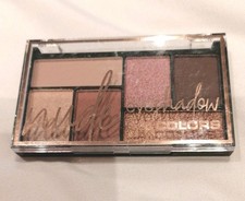 Eyeshadow palet gold rose gingerglitter light+dark brown cream pink LAColors new