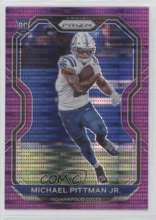 2020 Panini Prizm Rookie Purple Pulsar Prizm Michael Pittman Jr #333 Rookie RC