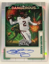 2026 Leaf Metal Johnny Manziel Auto Autograph Armed Dangerous Silver #d 7/12