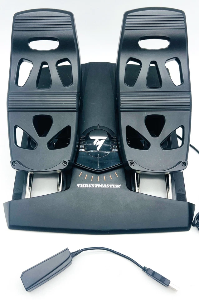Thrustmaster TFRP T.Flight Rudder Pedals T.A.R.G.E.T for PC W/ USB Adapter - Image 4 of 4
