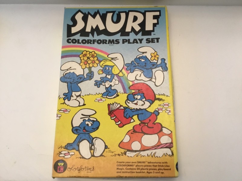 Vintage Colorforms SMURF Play Set 1981 Complete MIB