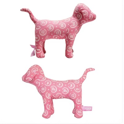 Victoria's Secret LOVE PINK 86 Stuffed Dog Puppy Pink White (1)