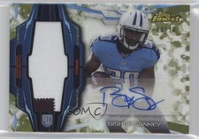 2014 Topps Finest Rookie Camo Refractor 10/10 Bishop Sankey Jumbo Patch Auto 0f6