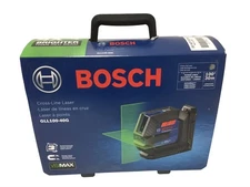 NEW BOSCH GLL100-40G 100' GREEN SELF-LEVELING CROSS-LINE LASER LEVEL (EPJ031613)