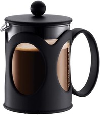 Bodum Kenya French Press, 500ml/ 4 Cups Manual Coffee Maker, Black, 10683-01