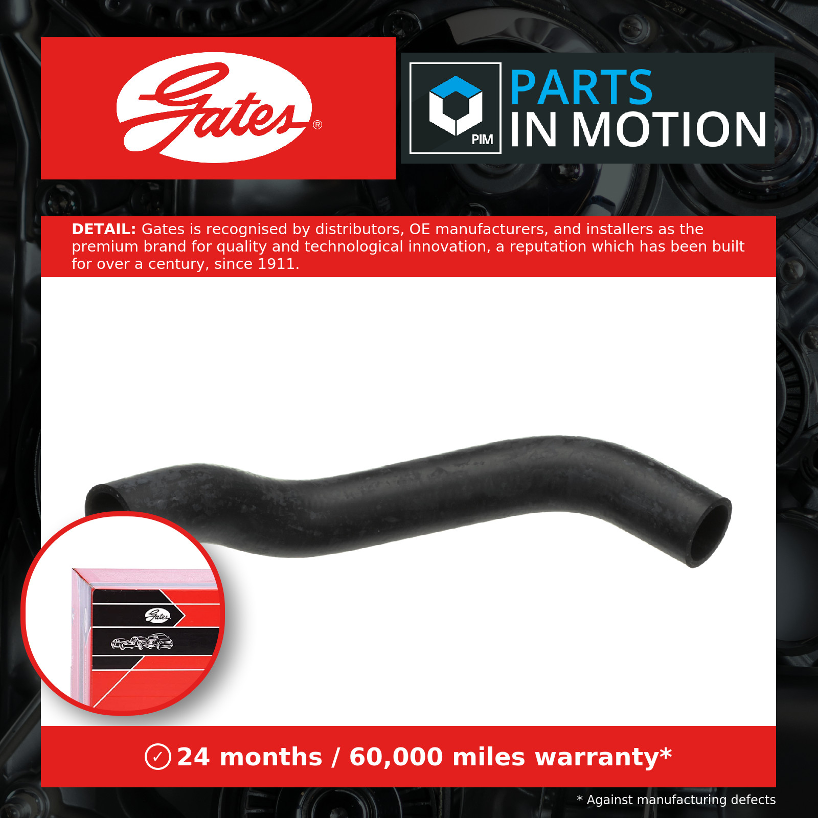 Gates Radiator Hose Upper 05-3817 Coolant 31319444 8674873 427553817 OE Quality - Image 8