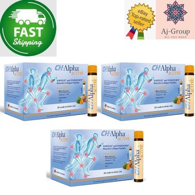 3 Pack X Ch Alpha Active (28x30ML) Drink Vials  FAST SHIPPING 