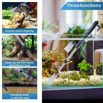 #ad Electric Aquarium Vacuum Cleaner – Handheld Water Changer amp; Sand Washer Tool AU $62.99