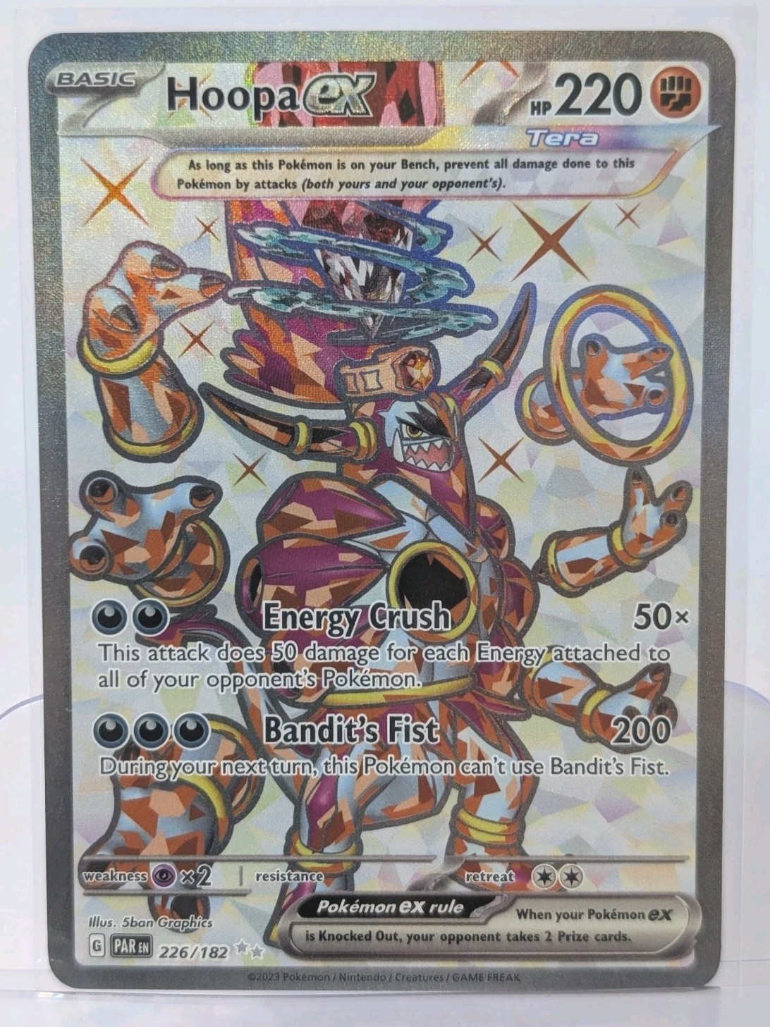 NM Hoopa ex - 226/182 SV04: Paradox Rift Holo Pokemon Tcg