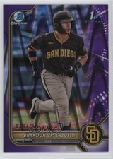 2022 Bowman Chrome Prospects Purple RayWave Refractor Brandon Valenzuela 0z8v