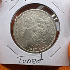 1887 $1 Toned Morgan Silver Dollar #78