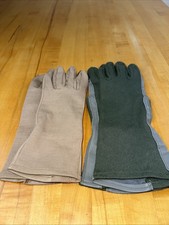 2 Pair Army Nomex Pilot Gloves Olive Size 11 Tan Touch Screen M Fire Resistant