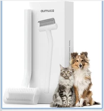 Deshedding Brush & Dematting Comb for Double-Coated Pets with Long or Short Hair
