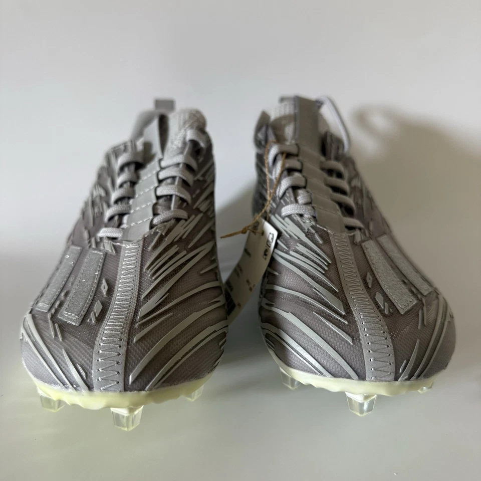 Мужские футбольные бутсы adidas размер 6,5 ADIZERO серые серебристые металлик GX5414 НОВЫЕ - Изображение 2 из 4