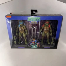 NECA Secret of the Ooze Leonardo & Raphael SEALED 2 Pack TMNT Ninja Turtles
