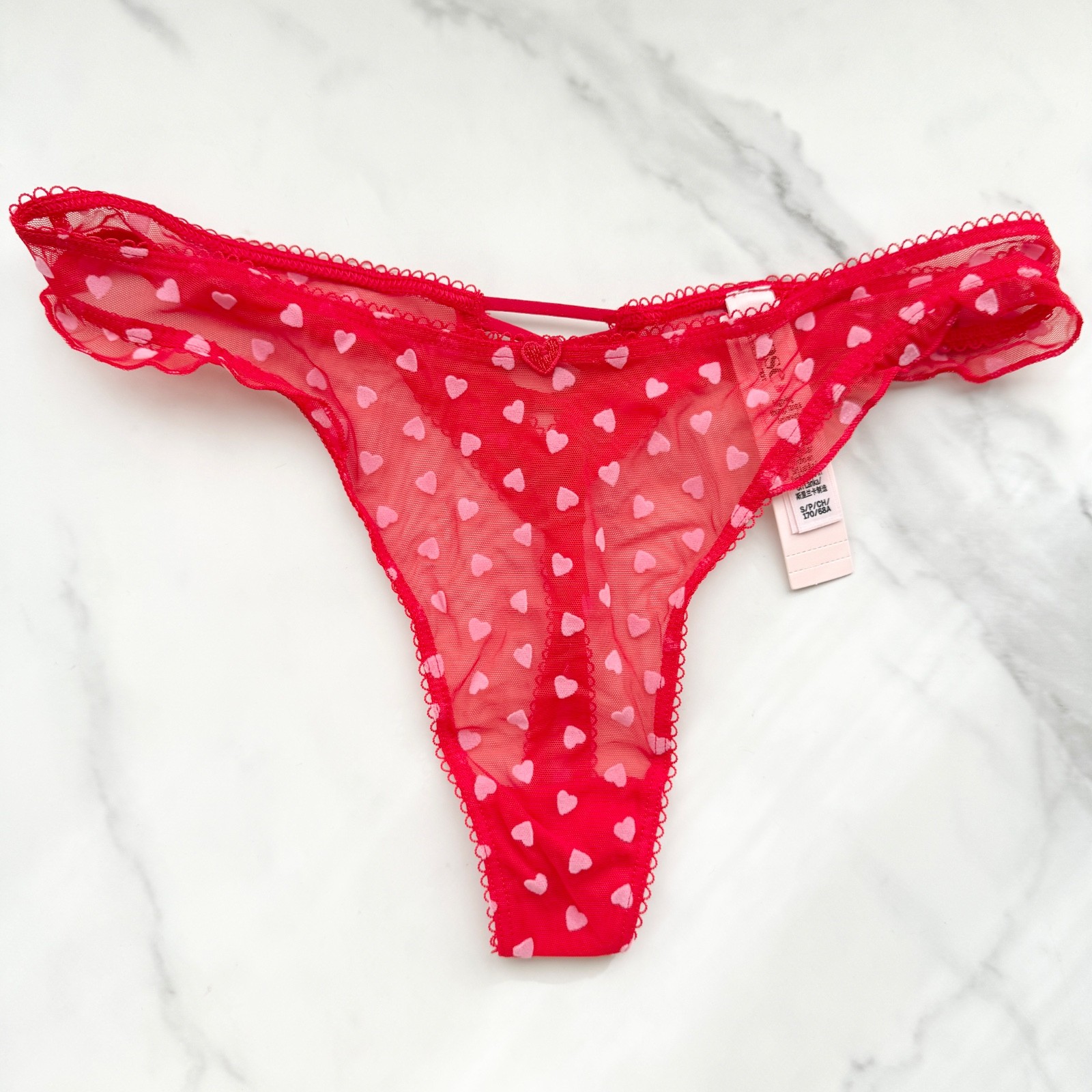 Victoria's Secret Tease High-Leg Scoop Thong Panty Size S/M