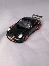 Kinsmart Porsche 911 GT3 RS Diecast Car 1:36 Black Orange Opening Doors