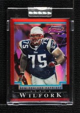 2004 Bowman Chrome Uncirculated Red Refractor 154/210 Vince Wilfork #133 uk2