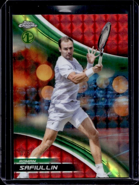 2025 Topps Chrome Roman Safiullin Red Geometric Refractor #/5