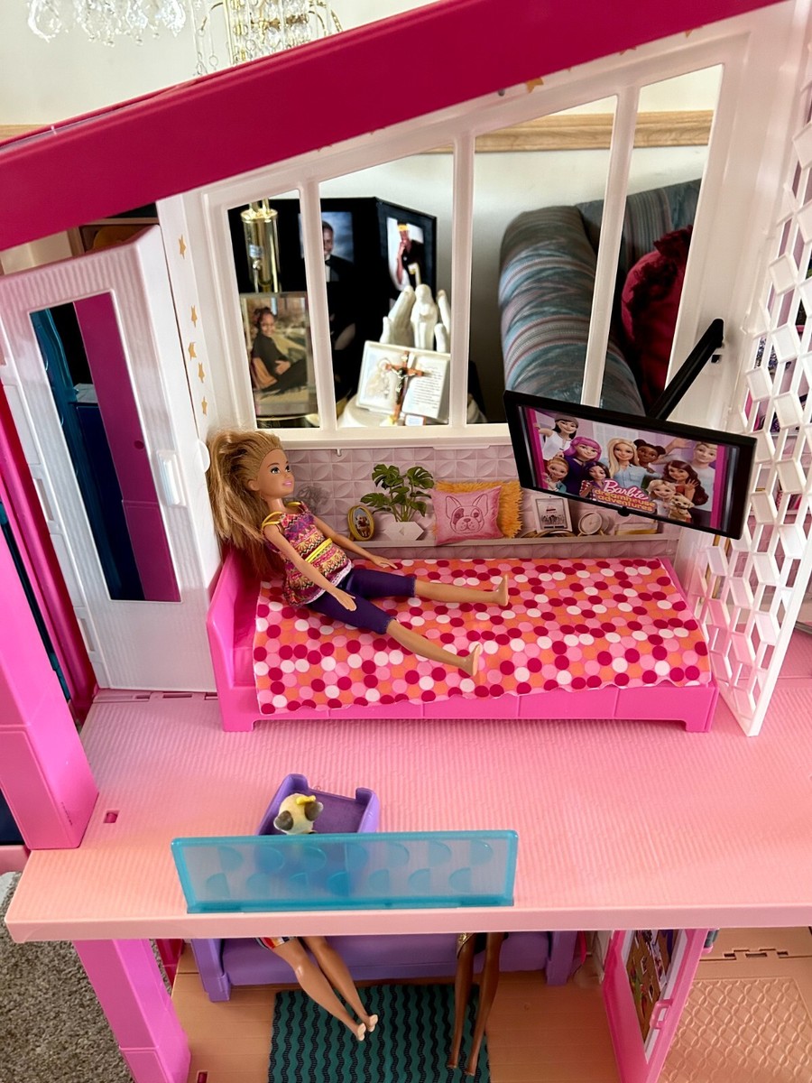 Barbie Dream House 2021, With Original Accessories, No