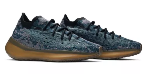 adidas Yeezy Boost 380 Sneakers Blue Camo Running Trainers Laceless Men Shoes