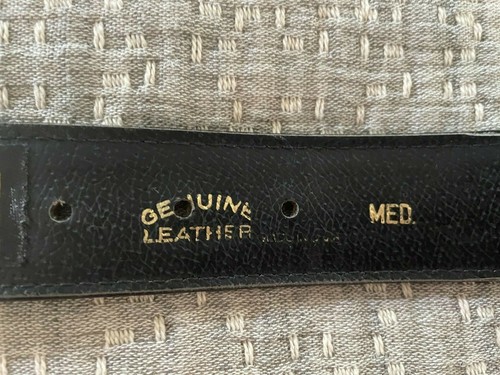 Sandy Duftler Size M EUC Belt Brown Leather Silver Gold Medallions Mesh Link Bas - Picture 11 of 12
