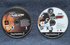 Sega Sports NBA 2K2 & NFL 2K3 (Sony PlayStation 2, PS2) Discs Only Tested