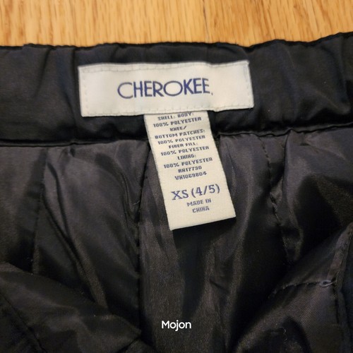 Cherokee Youth Ski Snow Pants Black, Excellent Condition, Size XS 4/5 - Picture 5 of 7