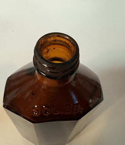 Vintage Bernstein Braun Squibb Apotheker Flasche Made in USA Design Pat 87401 - Bild 12 von 12